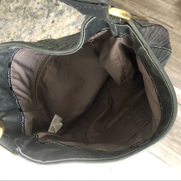 CYNTHIA ROWLEY large clip strap Leather Quilted Bag - Picture 5 of 11